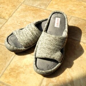 Easy Spirit Open Toe Gray Slipper Shoes, size XL 9.5-10.5